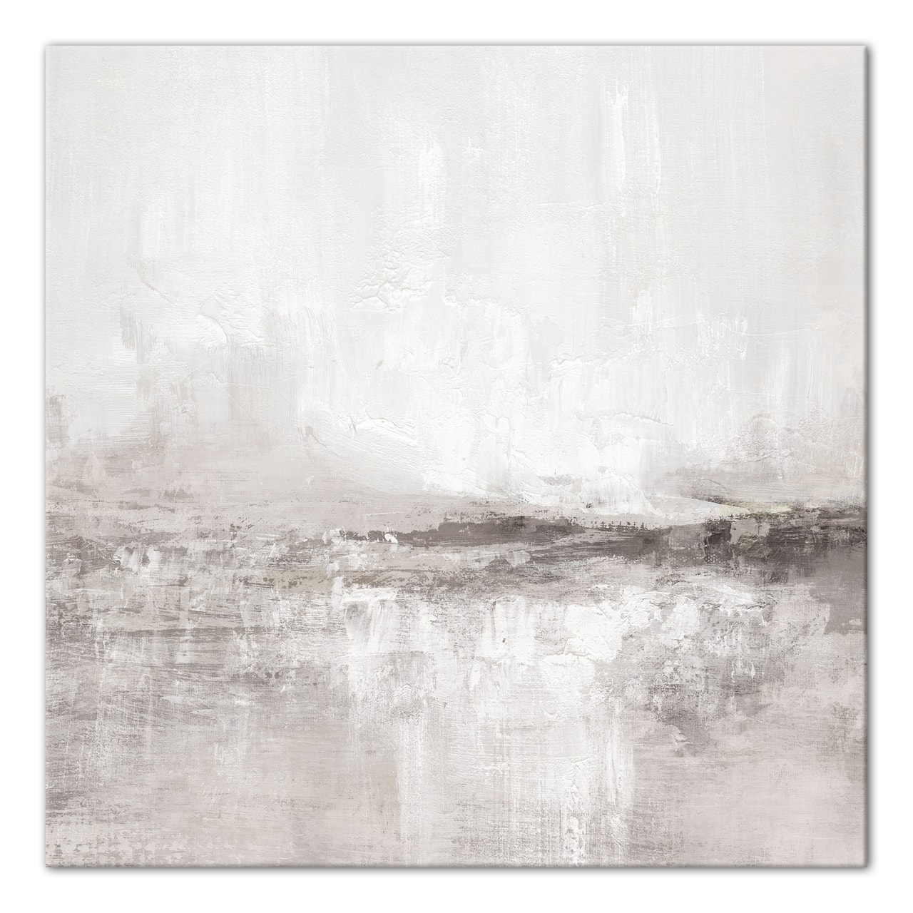 Gray and Taupe Abstract 30" x 30"Canvas Wall Art